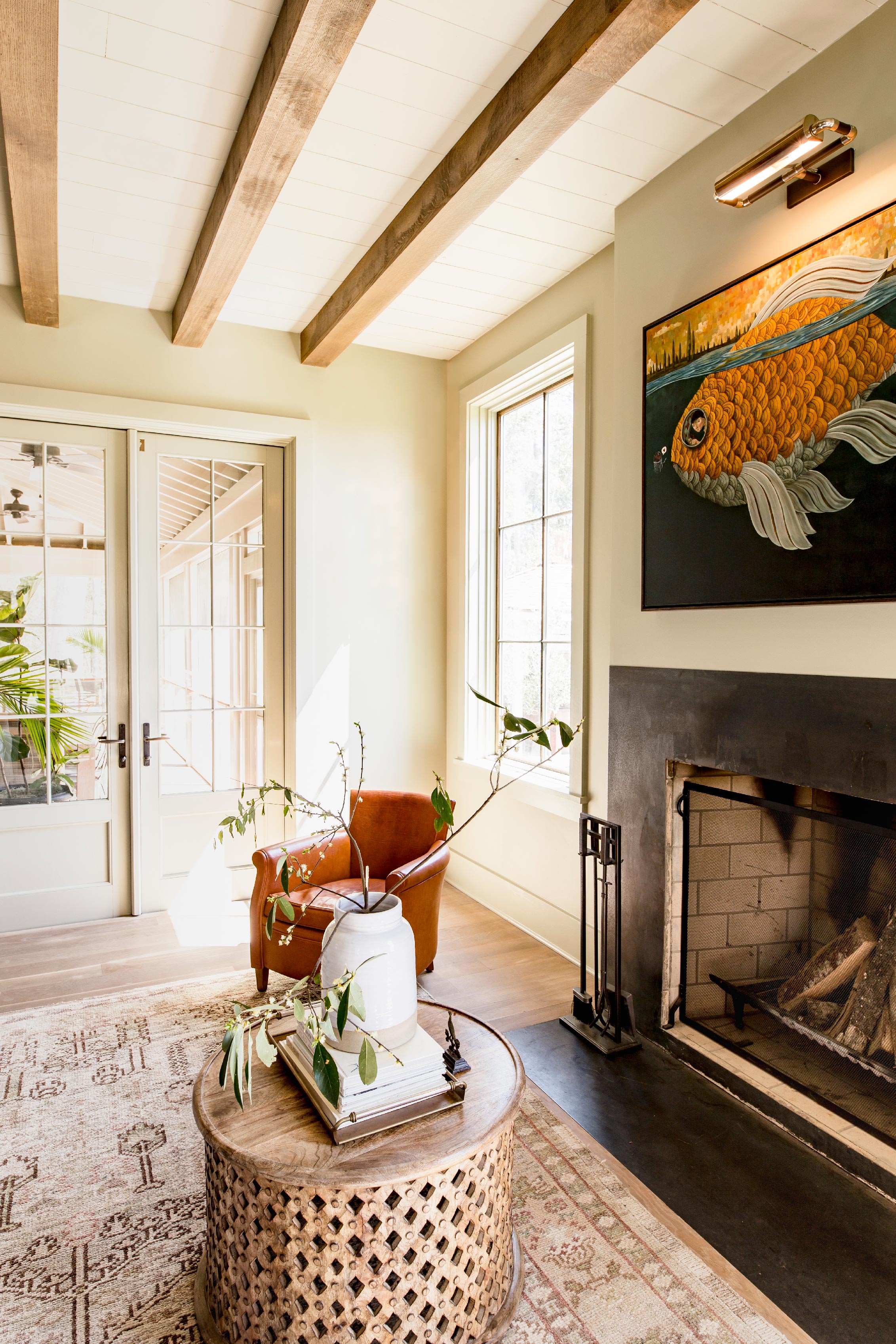 Langston Langston Shown In Polished Nickel Finish With Blackened Pewter Accents Interiors By Jen